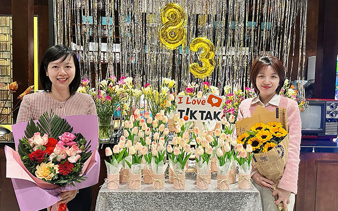 Tiktak Coworking Space gửi lời tri ân đến khách hàng nữ trong ngày Quốc tế Phụ nữ 8/3